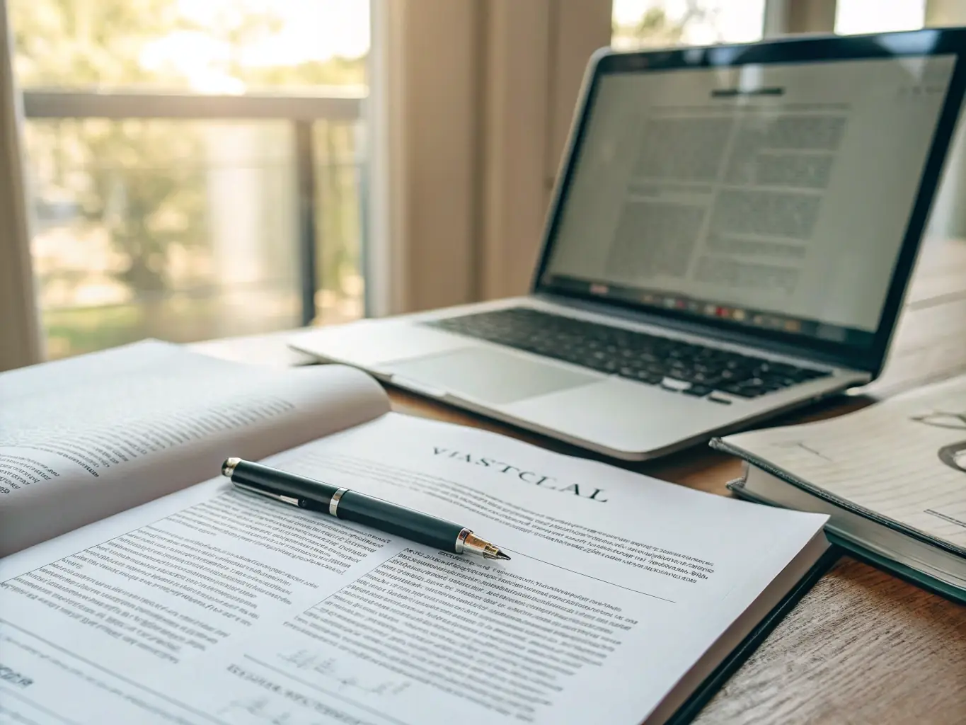 A detailed image of Thai legal documents and law books, representing the firm's deep understanding of Thai law and regulatory compliance.